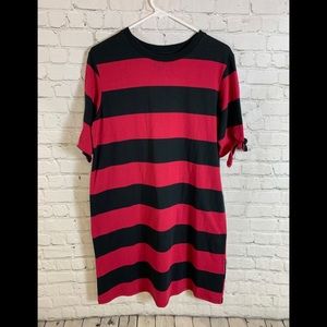 Who What Wear Striped Shift Dress Sz Small